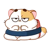 🤢 mèo, dễ thương, nhãn dán, hoạt hình, động vật, hài hước telegram sticker