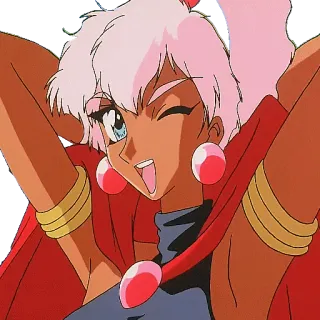 😉 Anime, Desenho animado, Mulher, Personagem, Ilustração, Arte telegram sticker