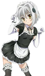😘 Anime, Maid, Personaggio, Femmina, Manga, Carino telegram sticker