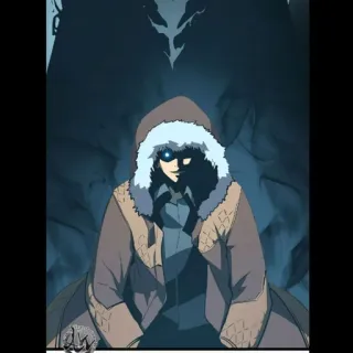 🍷 fantasy, magic, anime, hood, manhwa, character telegram sticker