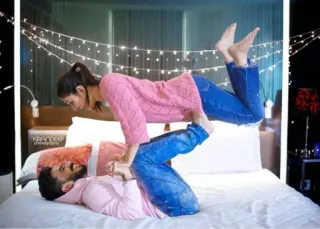🤗 pareja, cama, relación, afecto, amor, juntos telegram sticker