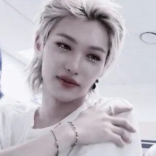😈 portrait, personne, idole, K-pop, célébrité, homme, Felix, Stray Kids whatsapp sticker