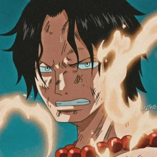 🪐 Portgas D. Ace One Piece anime, fire, character, one piece, portgas d ace, ace telegram sticker