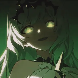 😈 Anime, Gruselig, Glühende Augen, Bösewicht telegram sticker