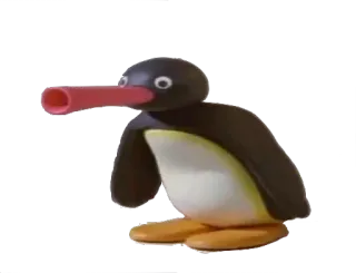 😎 Pingu pingüino, dibujos animados, animado, animación con plastilina, Pingu, personaje whatsapp sticker