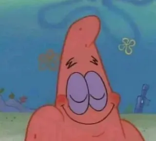😳 Patrick Star Spongebob Squarepants Cartoon, Figur, Spongebob, Patrick, Seestern, Nickelodeon whatsapp sticker