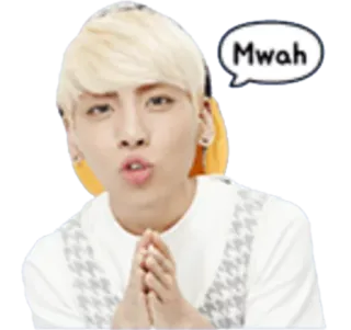 😘 Mwah beijo, fofo, kpop, cultura pop telegram sticker