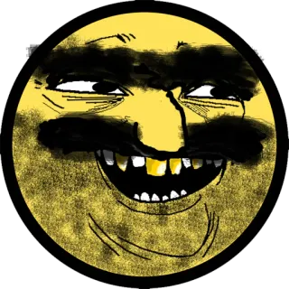 💇‍♂️ Emoji, Visage, Dessin animé, Expression, Drôle, Meme telegram sticker