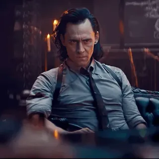 😠 Loki Loki, Tom Hiddleston, Marvel, villain, antihero, character telegram sticker