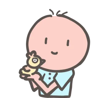 🐤 Cartoon, Vogel, Süß, Simpel, Zeichnung telegram sticker