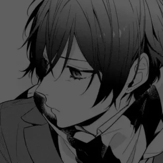 🪡 Anime, Manga, Monokrom, Potret, Karakter telegram sticker