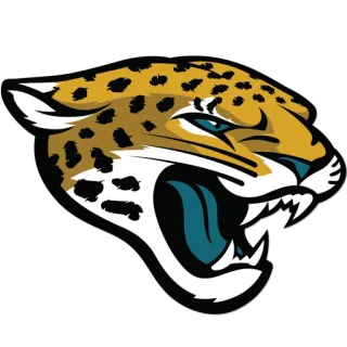 🏈 Джэксонвилл Джагуарс, NFL, Американский футбол, Спортивная команда, Ягуар, Логотип telegram sticker