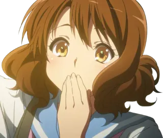 🙊 Anime, Niedlich, Schockiert, Überrascht, Reaktion, Cartoon telegram sticker