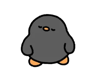 🐣 penguin, imut, binatang, burung, animasi telegram sticker