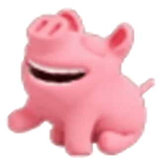 🤣 돼지, 동물, 분홍색, 만화, 귀여운 whatsapp sticker