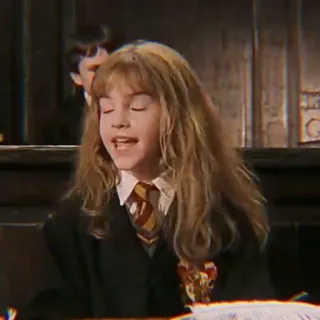 🐿 Hermione Granger Harry Potter Hermelien Griffel, Harry Potter, Tovenaar, School, Magie telegram sticker