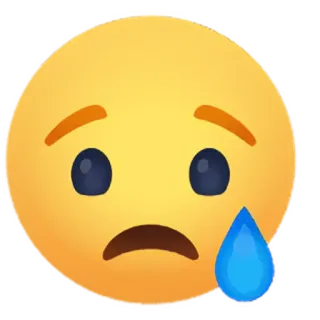 😢 sad, crying, emoji, feeling, tear telegram sticker