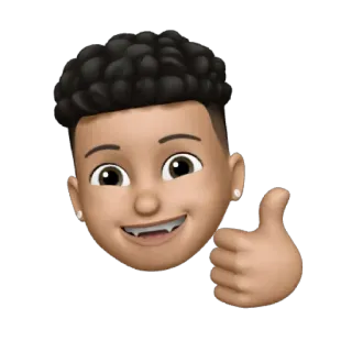 😁 Палец вверх, Эмодзи, 3D, Персонаж, Позитив, Нравится, Одобрение whatsapp sticker