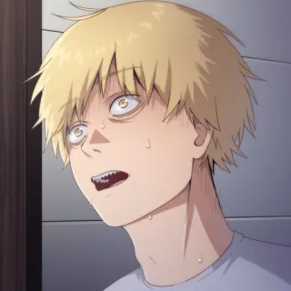 😰 Denji Chainsaw Man Аниме, Манга, Человек-бензопила, Денджи telegram sticker
