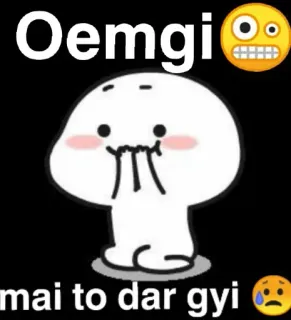 😱 Oemgi
mai to dar gyi lindo, meme, dibujos animados, emociones, reacción telegram sticker