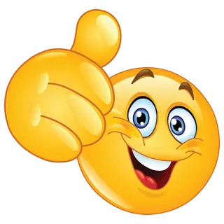 👍 emoji, thumbs up, positive, happy telegram sticker