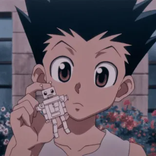 🌿 Gon Freecss Hunter x Hunter Anime, Garçon, Robot, Dessin animé, Gon telegram sticker