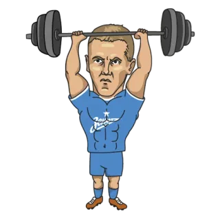 💪 halterofilia, ejercicio, deportes, atleta, gimnasio, fitness, personaje, dibujos animados telegram sticker