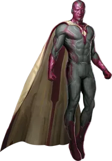 👀 Vision superhero, marvel, avengers, android, character telegram sticker