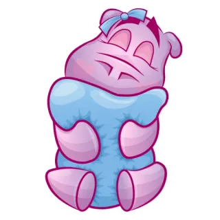 Бегемот Сяма telegram stickers