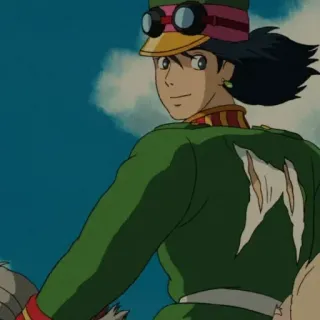 🗝 Howl Howl's Moving Castle Anime, Studio Ghibli, Le Château ambulant, Personnage, Fantasy telegram sticker