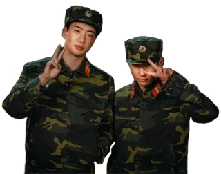 ✌️ военные, форма, армия, солдаты, камуфляж telegram sticker