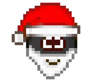 🎅 픽셀 아트, 산타 클로스, 크리스마스, 휴일, 픽셀, 겨울, 만화 whatsapp sticker