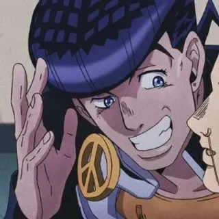 💎 Josuke Higashikata JoJo's Bizarre Adventure อนิเมะ, โจโจ้, โจสุเกะ, ประหลาด, การผจญภัย telegram sticker