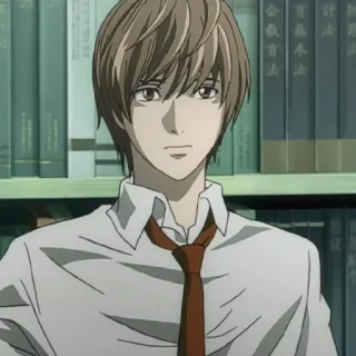 🍎 Light Yagami Death Note Anime, Mangá, Personagem, Estudante telegram sticker