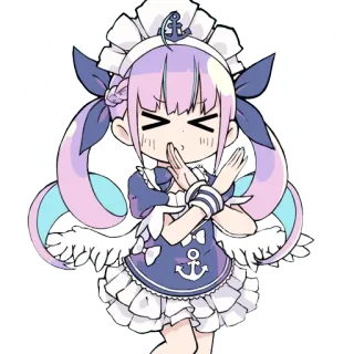 😆 Anime, Chibi, Não, Cruz, Fofo telegram sticker