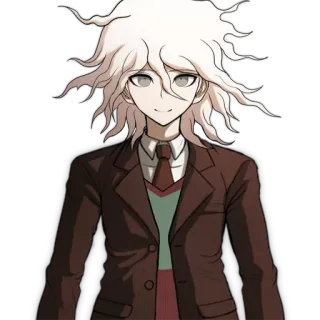 🙂 Nagito Komaeda Danganronpa anime, manga, video game, Danganronpa, Nagito Komaeda, character telegram sticker