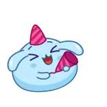 🥳 お祝い, パーティー, 漫画, 幸せ, 楽しい, お祭り whatsapp sticker