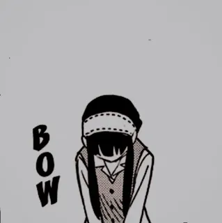 🥜 BOW Anime, Manga, Ukłon, Postać telegram sticker