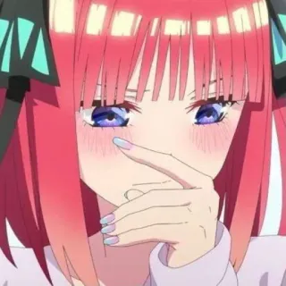🦋 Nino Nakano The Quintessential Quintuplets Anime, Chica, Sonrojo, Cute, The Quintessential Quintuplets telegram sticker