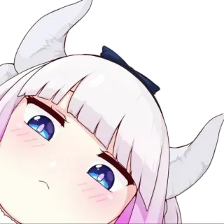 😍 Kanna Kamui Miss Kobayashi's Dragon Maid Anime, Kanna, Drache, Süß, Kawaii telegram sticker