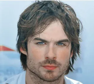 🤨 Ian Somerhalder 배우, 남자, 인물사진, 유명인, 파란 눈 telegram sticker