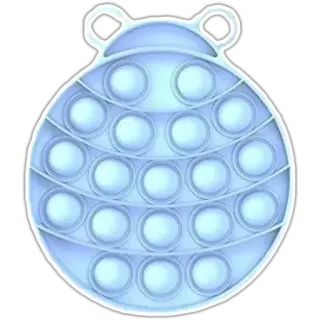 🐞 Pop it, Giocattolo, Fidget toy, Gioco sensoriale, Antistress, Bolla, Blu whatsapp sticker