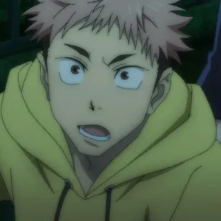 🍂 Yuji Itadori Jujutsu Kaisen Anime, Manga, Jujutsu Kaisen, Yuji Itadori, Charakter, Porträt whatsapp sticker