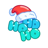 🎅 HO HO HO noël, ho ho ho, père noël, fêtes, hiver, festif telegram sticker