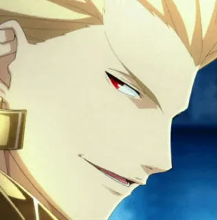 ✨ Gilgamesh Fate Anime, Fate, Gilgamesh, Król, Łucznik telegram sticker