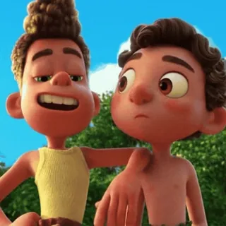😧 Luca Paguro Luca Luca, Disney, Pixar, animiert, Freunde, Cartoon telegram sticker