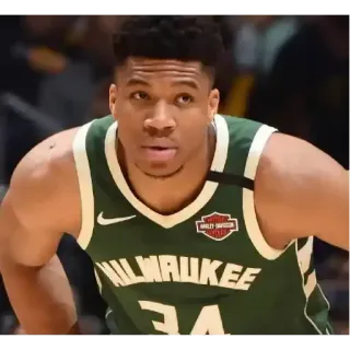 😤 MILWAUKEE 34 basketball, sport, athlète, Milwaukee, équipe, uniforme whatsapp sticker