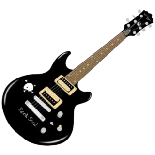 🤟 Rock Soul chitarra, rock, musica, teschio, rock soul telegram sticker