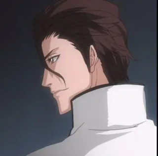 😄 Sosuke Aizen Bleach anime, villain, manga, hair telegram sticker