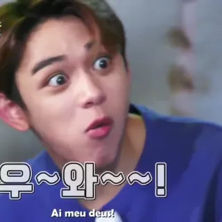 😳 우~와~~~!
Ai meu deus! sorpreso, reazione, coreano, portoghese telegram sticker